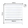 Store enrouleur jour et nuit - Easydeco - Blanc - 150 x 175 cm