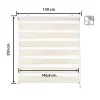 Store enrouleur jour et nuit - Easydeco - Lin - 150 x 250 cm