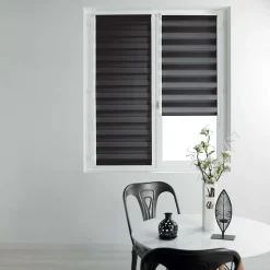Store enrouleur jour et nuit 45 x 180 cm polyester daynight Noir