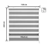Store enrouleur jour et nuit - Easydeco - Gris - 150 x 250 cm