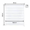 Store enrouleur jour et nuit - Easydeco - Blanc - 90 x 250 cm