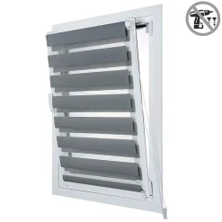 Store Enrouleur Jour Nuit sans perçage EasyFix Argent 60 x 180 cm