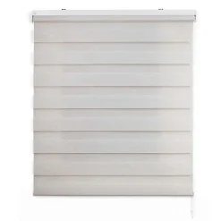 Store Enrouleur Jour Nuit Drop double tissage Lin 140 x 250 cm