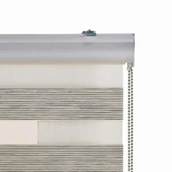 Store Enrouleur Jour Nuit Premium Finitions en Aluminium Beige 60 x 250 cm