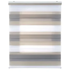 Store Enrouleur Jour Nuit Drop double tissage Tricolore 160 x 180 cm