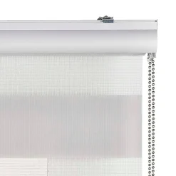 Store Enrouleur Jour Nuit Premium Finitions en Aluminium Gris clair 80 x 250 cm