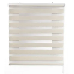 Store Enrouleur Jour Nuit Drop double tissage Lin 80X250
