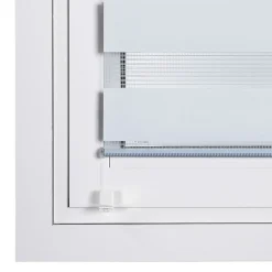 Store Enrouleur Jour Nuit sans perçage EasyFix Blanc 60 x 180 cm