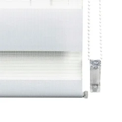 Store Enrouleur Jour Nuit sans perçage EasyFix Blanc 60 x 180 cm