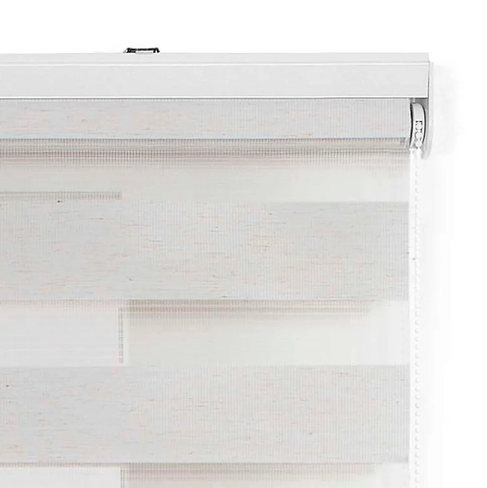 Store Enrouleur Jour Nuit Drop double tissage Lin 100 x 250 cm
