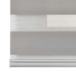Store Enrouleur Jour Nuit Premium Finitions en Aluminium Gris pierre 120 x 250 cm
