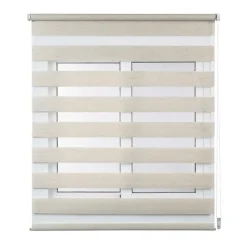 Store Enrouleur Jour Nuit sans perçage EasyFix Lin 45 x 180 cm