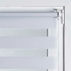 Store Enrouleur Jour Nuit sans perçage EasyFix Blanc 90 x 180 cm