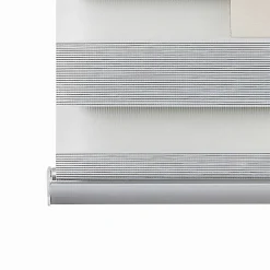 Store Enrouleur Jour Nuit Premium Finitions en Aluminium Gris 80 x 250 cm