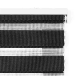 Store Enrouleur Jour Nuit Drop double tissage Gris 100 x 180 cm