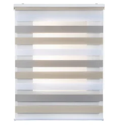 Store Enrouleur Jour Nuit Drop double tissage Tricolore 160X250