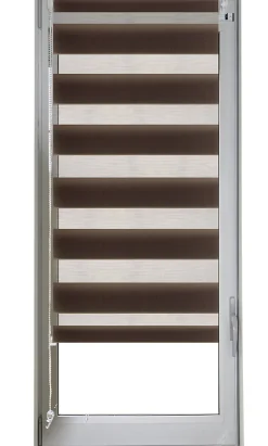 Store enrouleur jour/nuit (62x170 cm - Marron chocolat)