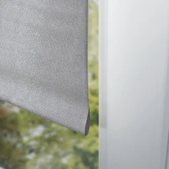 Store enrouleur occultant gris clair l.80 x H.190cm Madeco