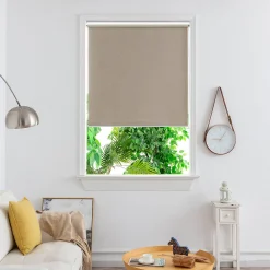 Store enrouleur occultant sans perçage Iwerne beige l.120 x H.180cm Goodhome