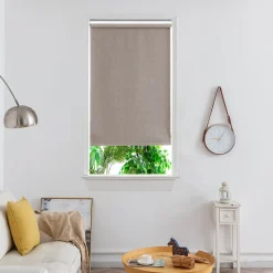 Store enrouleur occultant sans perçage Novan taupe l.90 x H.180cm Goodhome