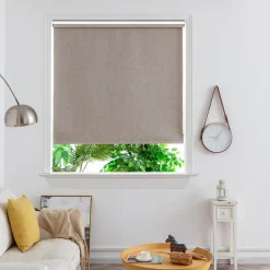 Store enrouleur occultant sans perçage Novan taupe l.160 x H.240cm Goodhome
