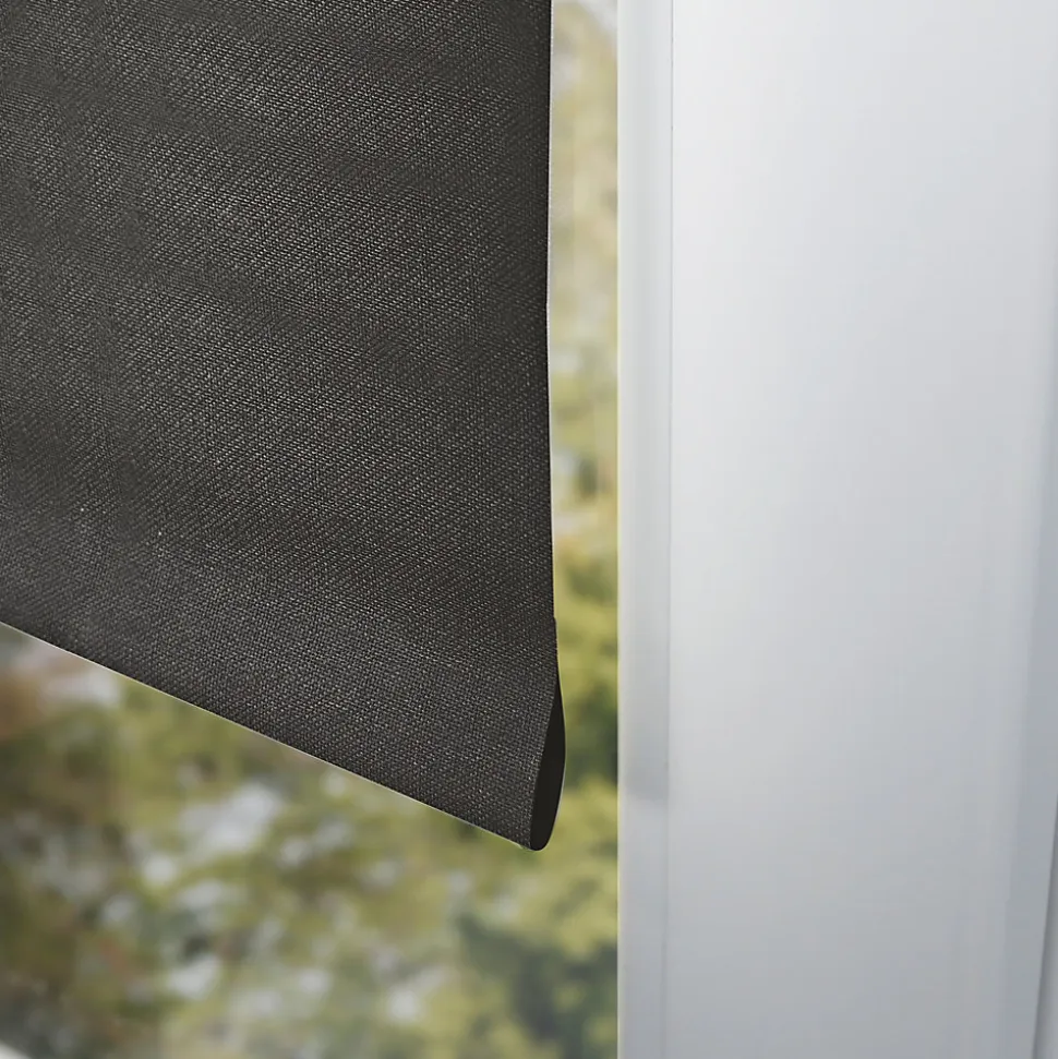 Store enrouleur occultant gris anthracite l.150 x H.250cm Madeco