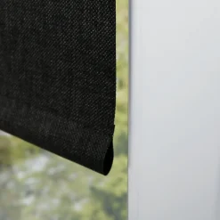 Store enrouleur occultant Ancona gris anthracite effet tweed l.150 x H.190cm Madeco