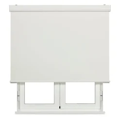 Store enrouleur occultant Blanc à ressort avec coffre 75 X 190cm , Viewtex