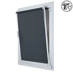 Store Enrouleur Occultant sans perçage EasyFix Gris 150 x 180 cm