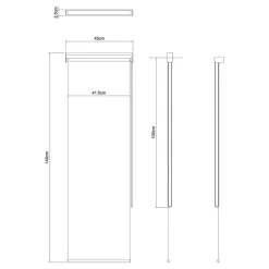 Store enrouleur occultant sans perçage Boreas 2 blanc l.45 x H.140cm Goodhome
