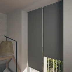 Store enrouleur occultant sans perçage Boreas 2 gris béton l.60 x H.240cm Goodhome