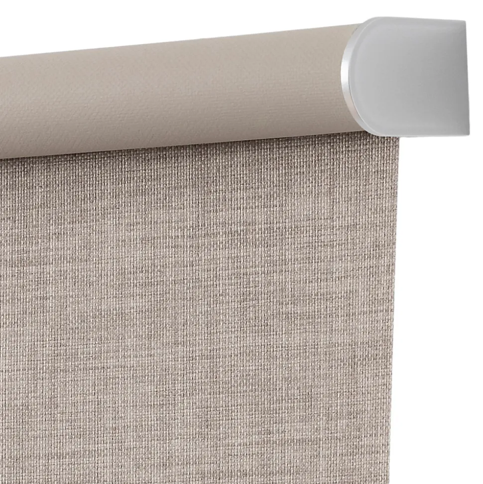 Store enrouleur occultant sans perçage Novan taupe l.120 x H.180cm Goodhome