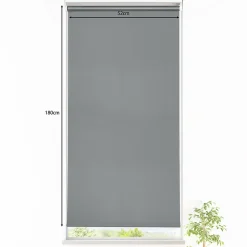 Store enrouleur occultant sans perçage Boreas 2 gris béton l.55 x H.180cm Goodhome