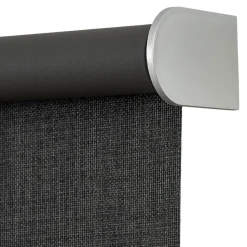 Store enrouleur occultant sans perçage Novan noir l.90 x H.240cm Goodhome
