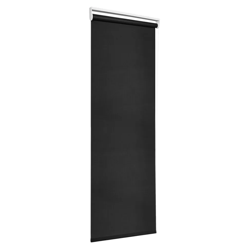 Store enrouleur occultant sans perçage Boreas 2 noir l.45 x H.140cm Goodhome