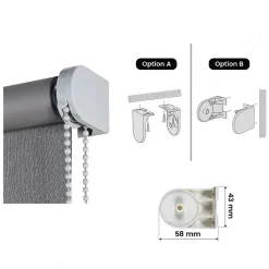 Store Enrouleur Occultant Gris escuro 100 x 250 cm
