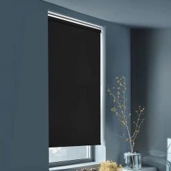 Store enrouleur occultant sans perçage Boreas 2 noir l.90 x H.240cm Goodhome