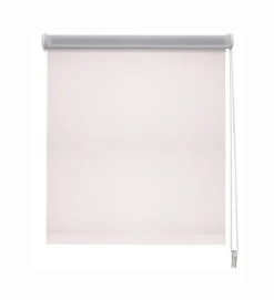 Store enrouleur occultant blanc revers alu l.180 x H.190cm Madeco