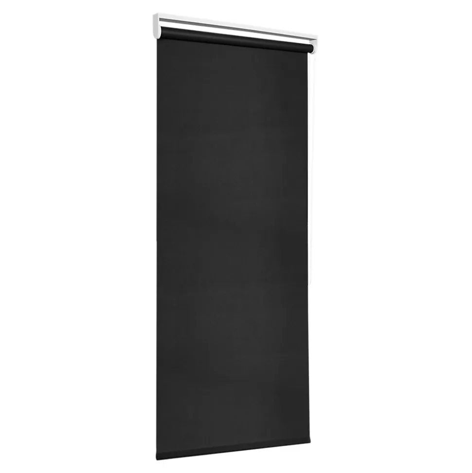 Store enrouleur occultant sans perçage Boreas 2 noir l.55 x H.180cm Goodhome