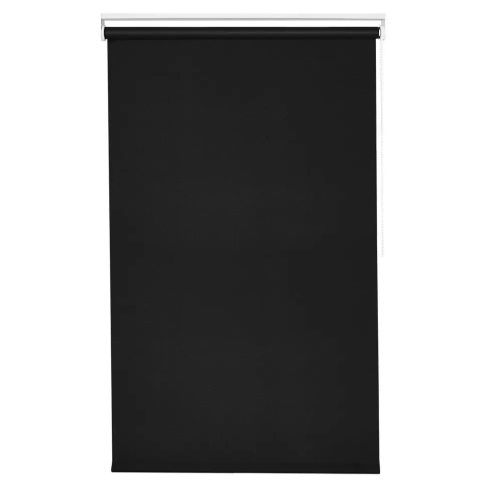 Store enrouleur occultant sans perçage Boreas 2 noir l.120 x H.180cm Goodhome