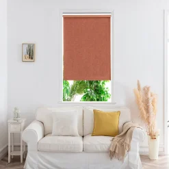 Store enrouleur occultant sans perçage Novan terracotta l.90 x H.180cm Goodhome