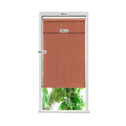 Store enrouleur occultant sans perçage Novan terracotta l.90 x H.180cm Goodhome