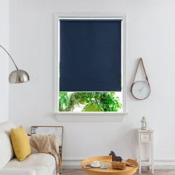 Store enrouleur occultant sans perçage Iwerne bleu marine l.120 x H.180cm Goodhome