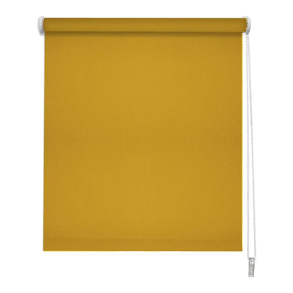 Store enrouleur occultant jaune moutarde l.90 x H.190cm Madeco