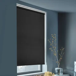 Store enrouleur occultant sans perçage Boreas 2 noir l.90 x H.180cm Goodhome
