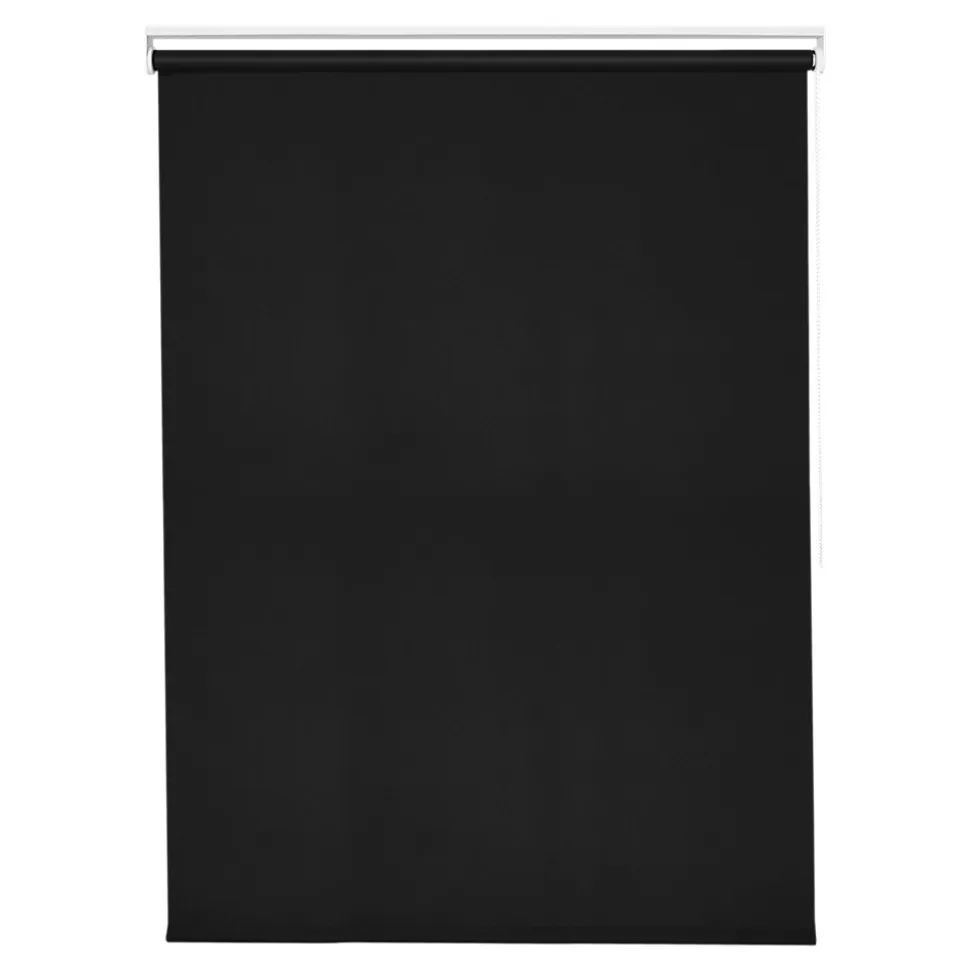 Store enrouleur occultant sans perçage Boreas 2 noir l.160 x H.240cm Goodhome