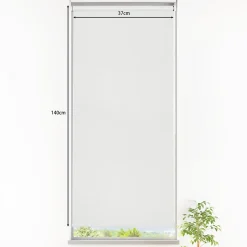 Store enrouleur occultant sans perçage Boreas 2 blanc l.40 x H.140cm Goodhome