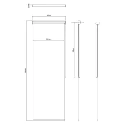 Store enrouleur occultant sans perçage Boreas 2 blanc l.60 x H.180cm Goodhome