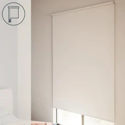Store enrouleur occultant sans perçage Boreas 2 blanc l.120 x H.180cm Goodhome