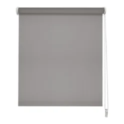 Store enrouleur occultant gris clair l.120 x H.250cm Madeco
